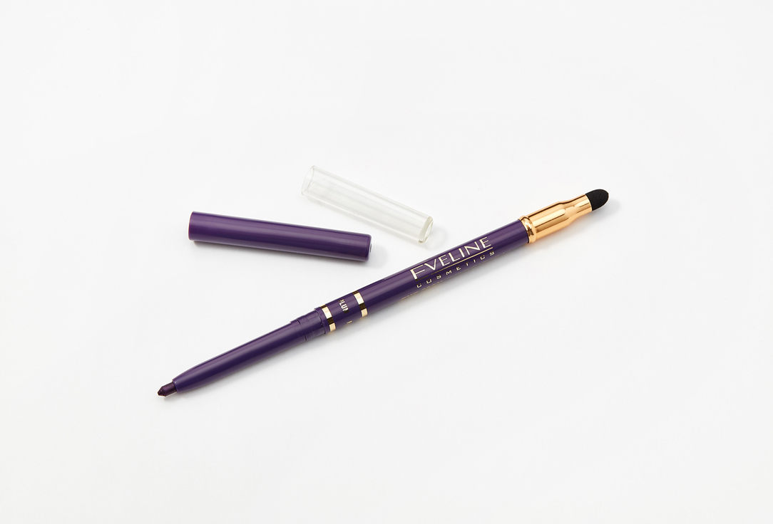 Автоматический карандаш для глаз с растушевкой Eveline Eye Max Precision Фиолетовый