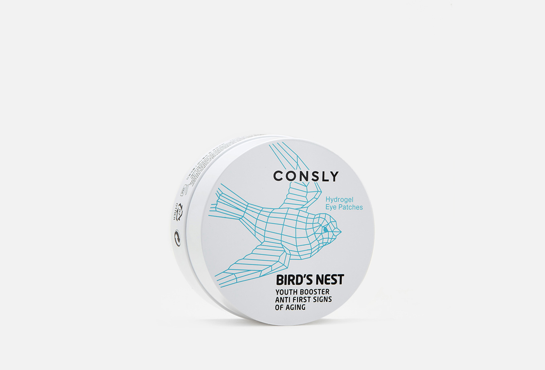 Гидрогелевые патчи с экстрактом ласточкиного гнезда CONSLY Hydrogel Bird's Nest Eye Patches 60 шт