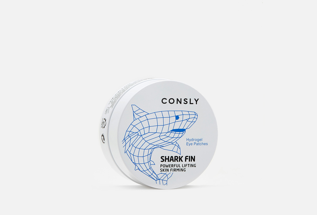 Изображение товара Гидрогелевые патчи с экстрактом акульего плавника CONSLY Hydrogel Shark Fin Eye Patches