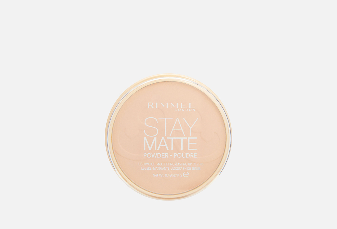 Изображение товара Прессованная пудра для лица Rimmel Stay Matte контроль блеска натуральное матовое покрытие
