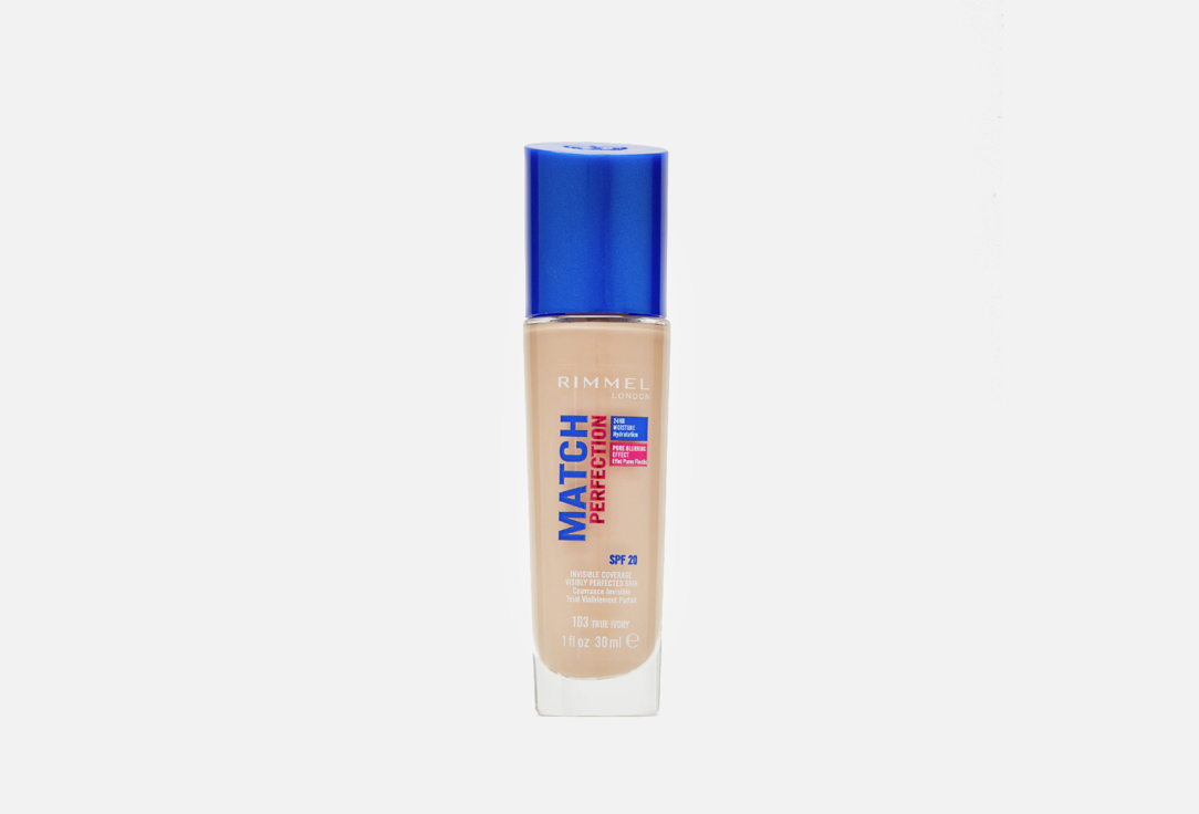 Изображение товара Тональный крем Rimmel Match Perfection SPF 20 для естественного тона лица 30 мл