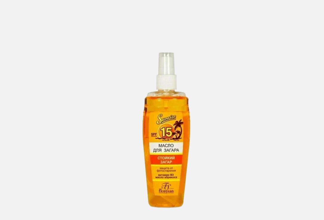 масло для загара SPF 15 FLORESAN Apricot nectar  135 мл