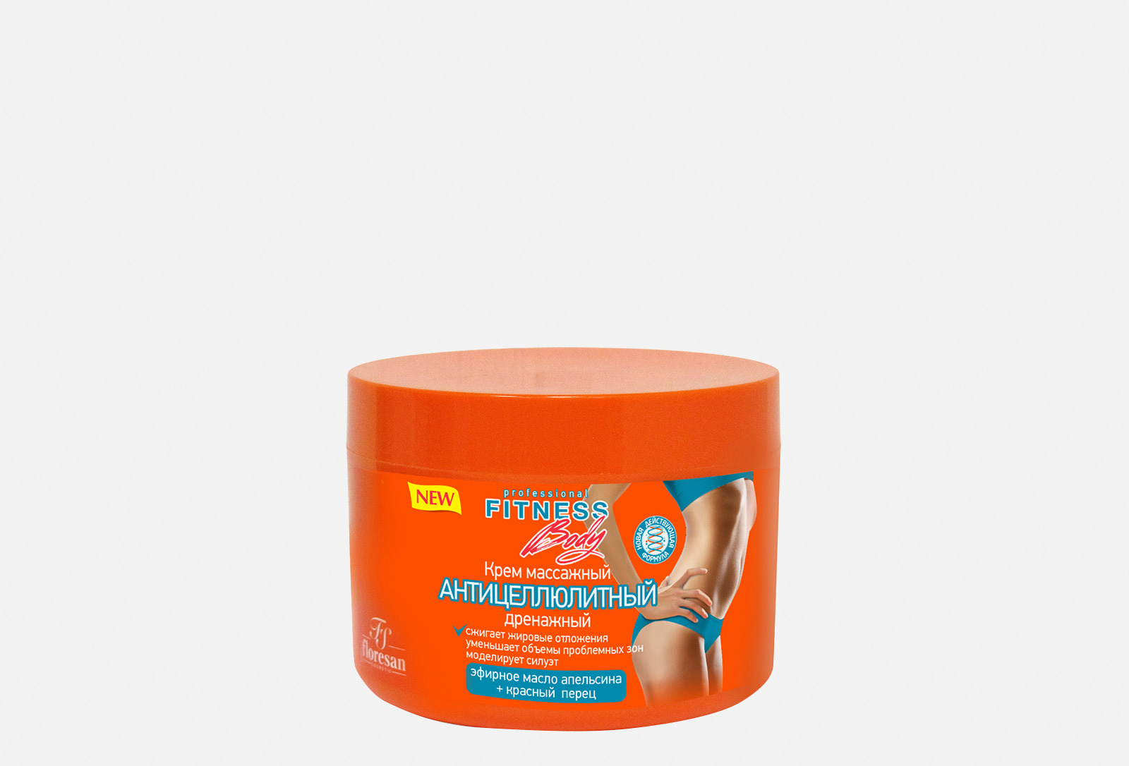 Floresan Крем массажный Антицеллюлитный дренажный FITNESS BODY 500 мл ...