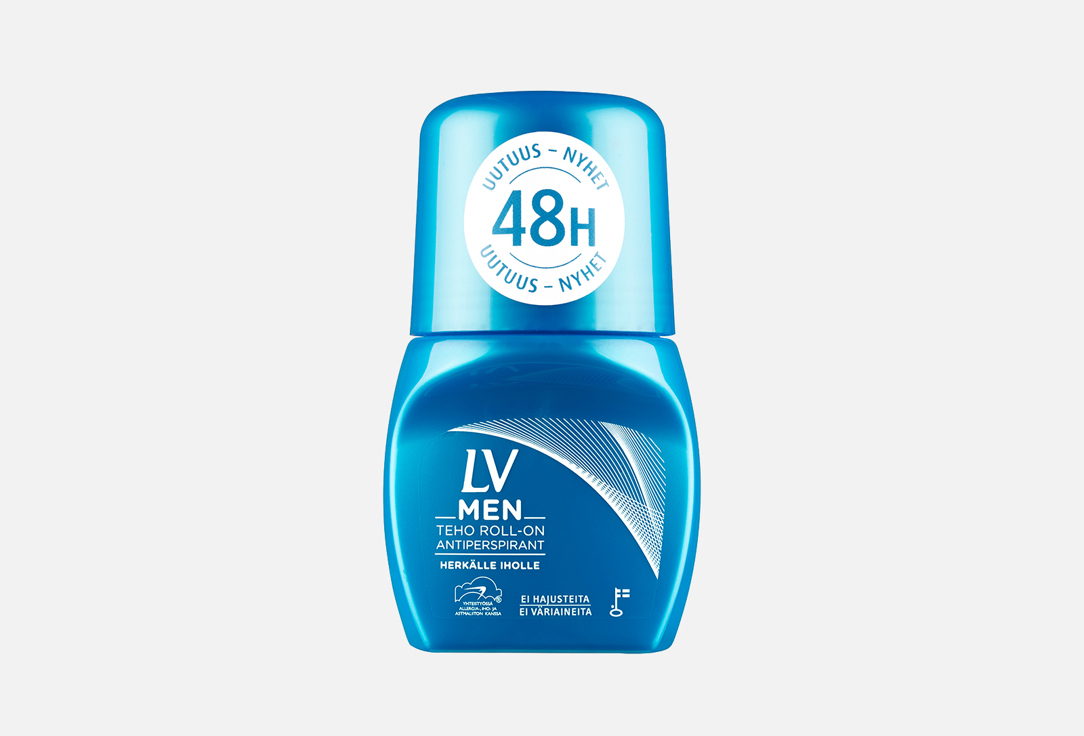Мужской дезодорант 48 ч без запаха для чувствительной кожи LV Roll-on perfume free antiperspirant for men 60 мл