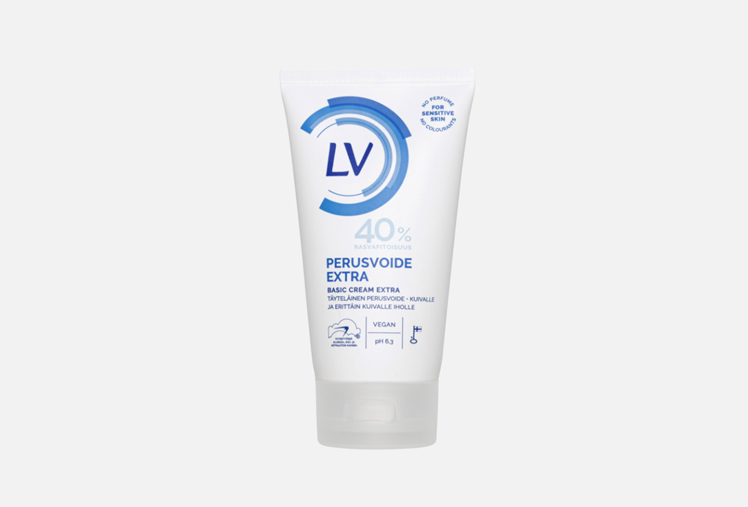 Увлажняющий крем для тела 40% масел для чувствительной кожи LV Berner LV Basic cream Extra 40% for sensitive skin 150 мл