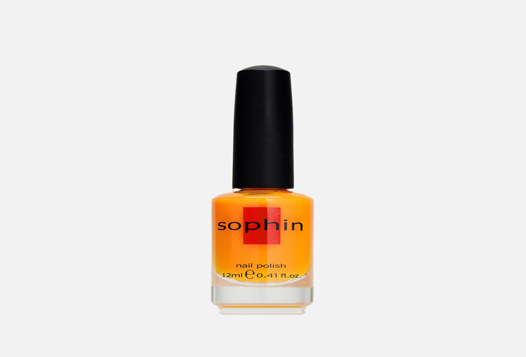 Лак для ногтей Sophin Neon 0232 Апельсин неоновый полупрозрачный