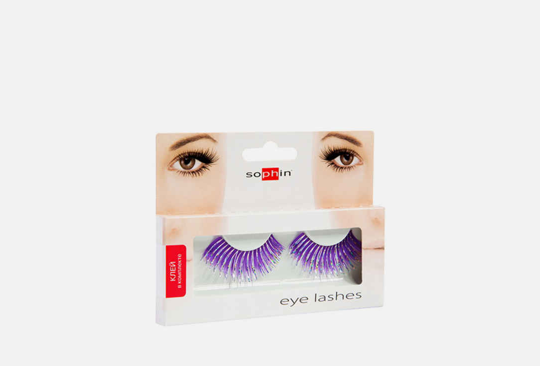 Изображение товара Накладные Ресницы Sophin 0451 фиолетовые