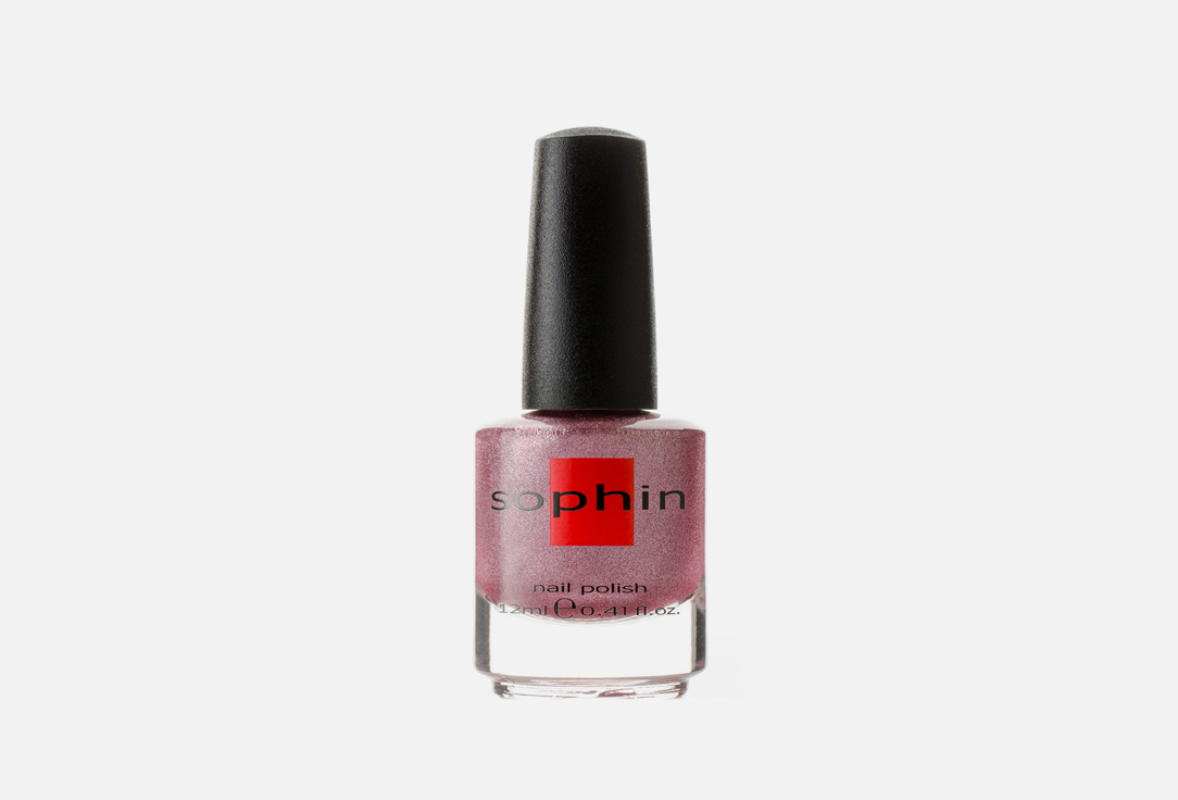 Лак для ногтей Sophin Satin 0317 Холодный розовый с серебристым шиммером