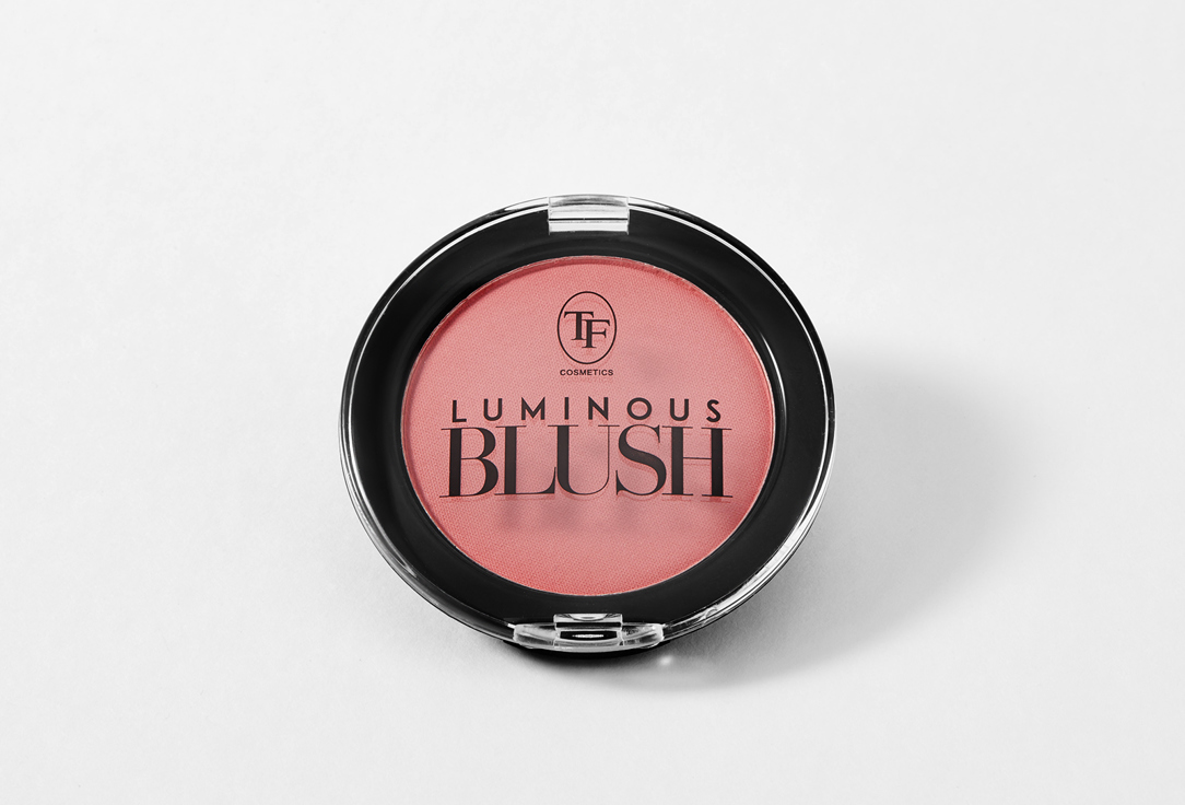 Пудровые румяна с шиммер эффектом TF Cosmetics Luminous Blush 602, клубника со сливками