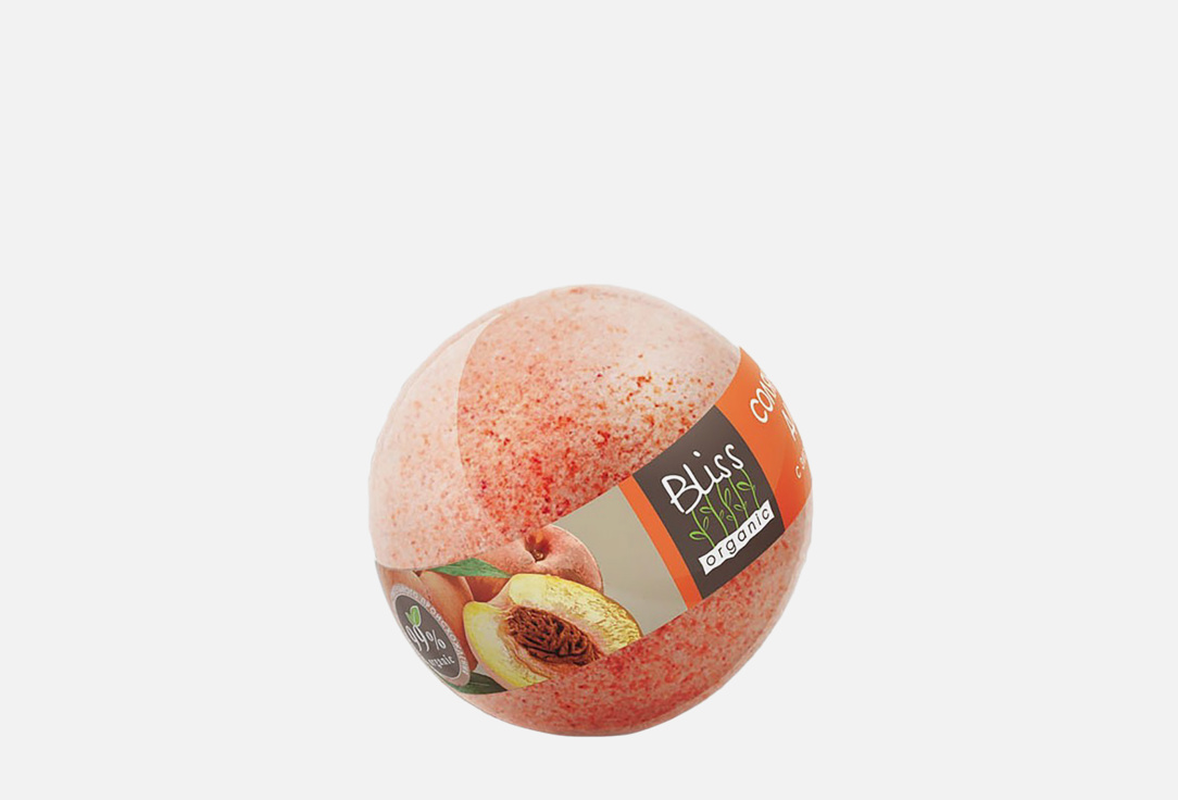 Бурлящий шар BLISS ORGANIC Персик 130 г бурлящий шар bliss organic мандарин 130 гр