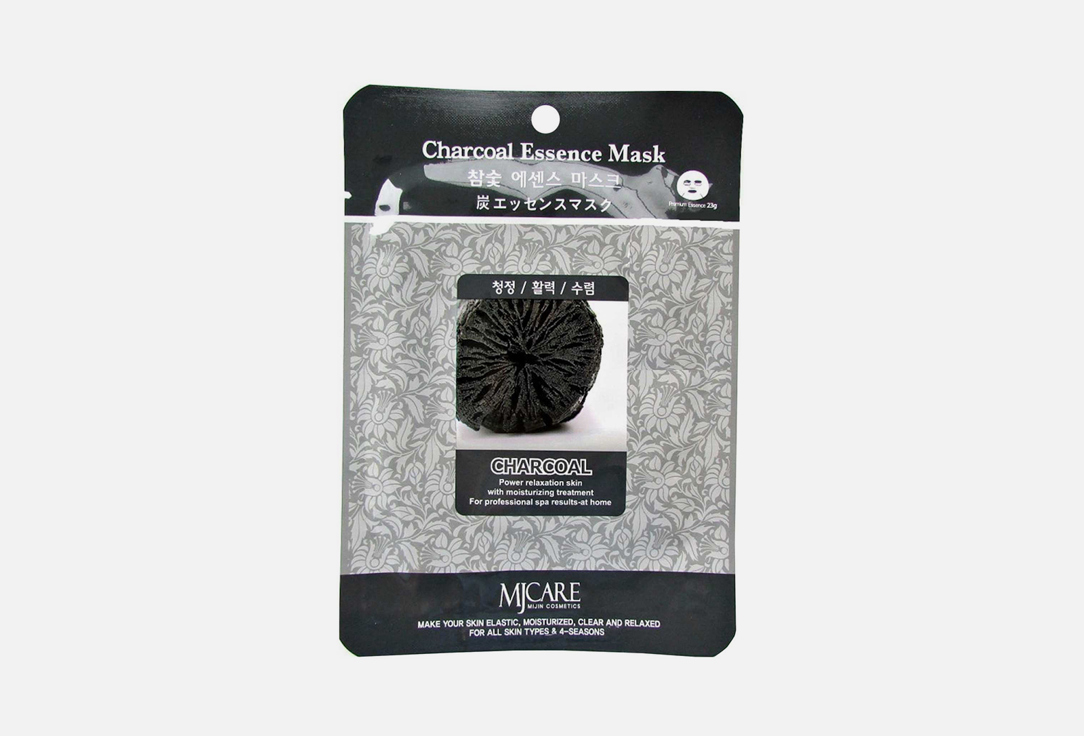 Маска тканевая для лица  Mijin Care Facial mask with Charcoal  