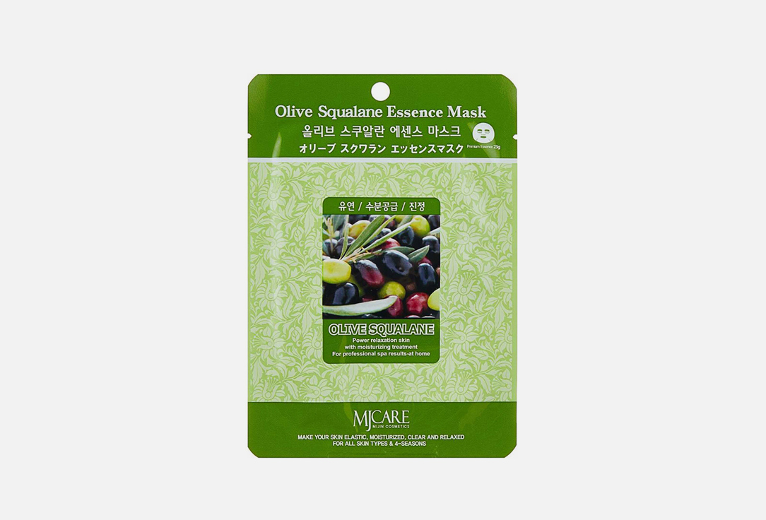 Маска тканевая для лица MIJIN CARE Facial mask with Olive squalane 23 г цена и фото