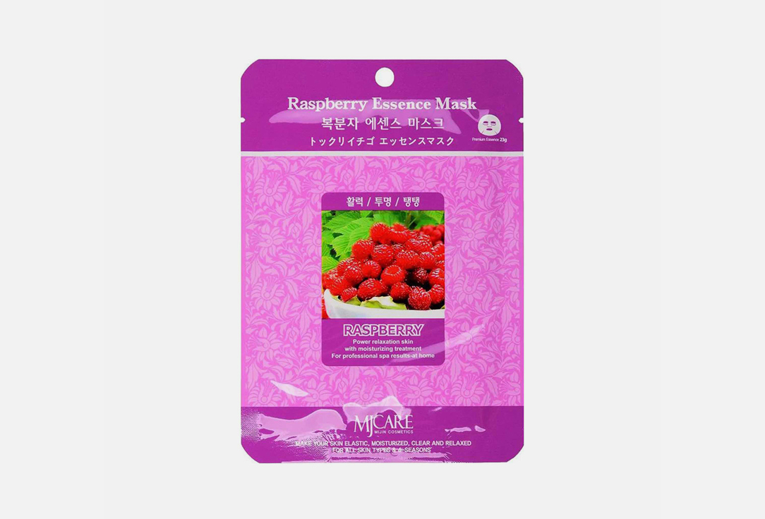 

Маска тканевая для лица MIJIN CARE, Facial mask with Raspberry 23 г