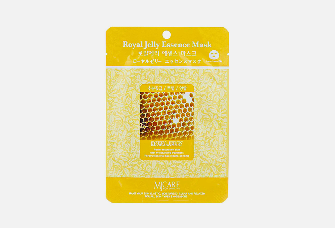 Маска тканевая для лица MIJIN CARE Facial mask with Royal Jelly 23 г маска для лица с экстрактом маточного молочка foodaholic natural essence mask royal jelly 3d 28g