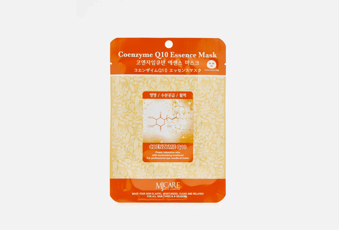 МЖ Essence Маска тканевая для лица Коэнзим MJ Care Coenzyme Q10 Essence Mask 23гр