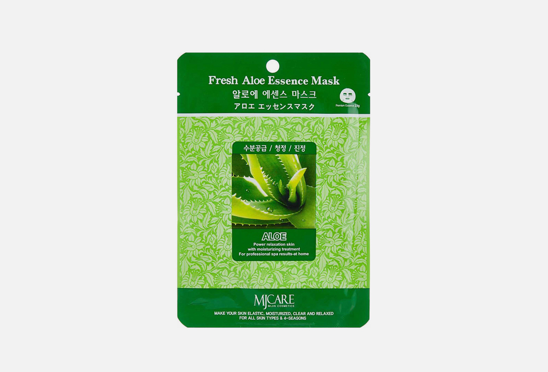 Маска тканевая алоэ Mijin Care Fresh Aloe Essence Mask 