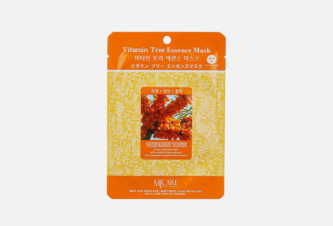 тканевая маска для лица multi vitamin orange mask pack Маска тканевая для лица MIJIN CARE Facial mask with Vitamin tree 23 г