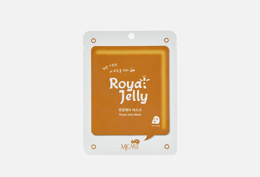 Маска тканевая с маточным молоком MIJIN CARE Royal Jelly 1 шт lyophilized royal jelly powder royal jelly dried powder 10 hda antiaging improve gastrointestinal function inhibit tumor