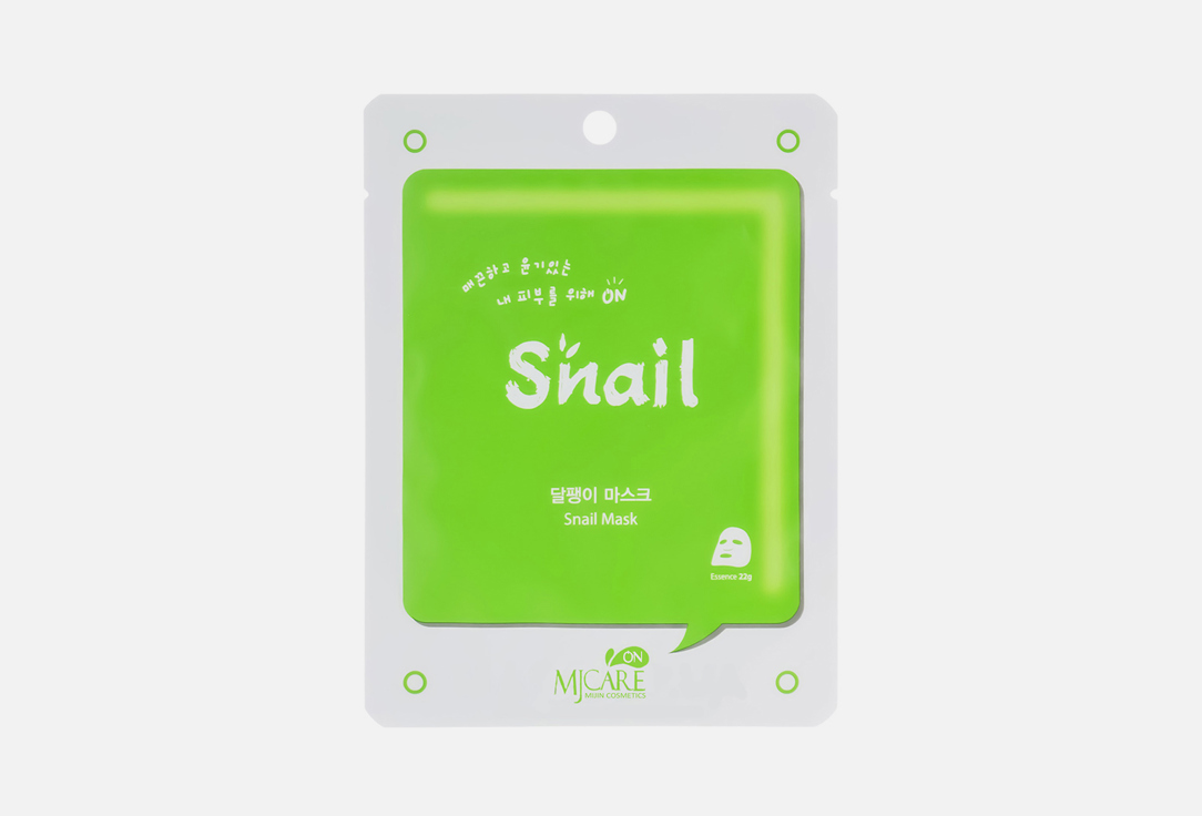 

Маска тканевая для лица MIJIN CARE, On Facial mask with snail slime essence 22 г