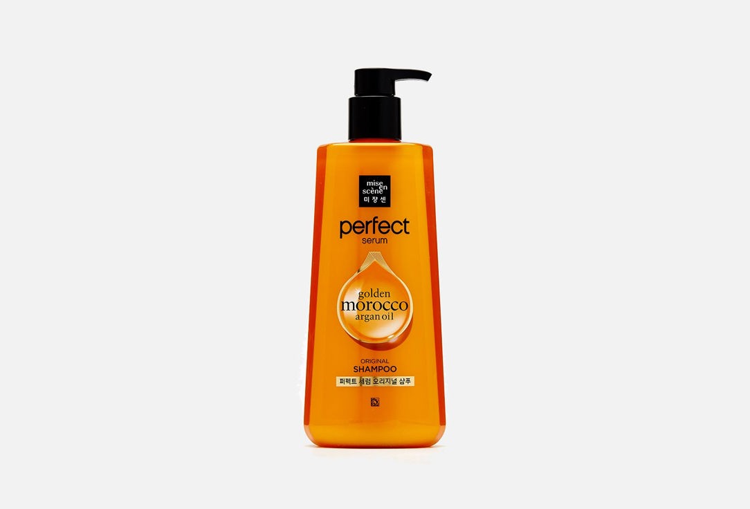 Шампунь для поврежденных волос Mise En Scene Perfect Serum Original Shampoo Golden Morocco Argan Oil  