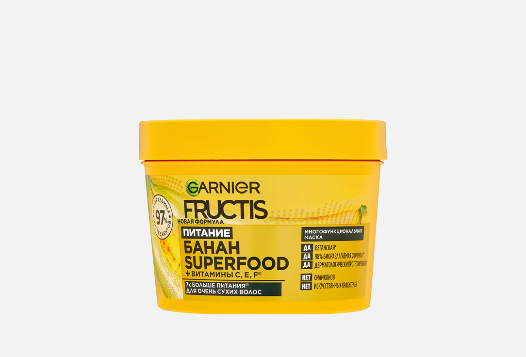 Изображение товара Питательная маска 3в1 для волос Fructis Superfood Банан