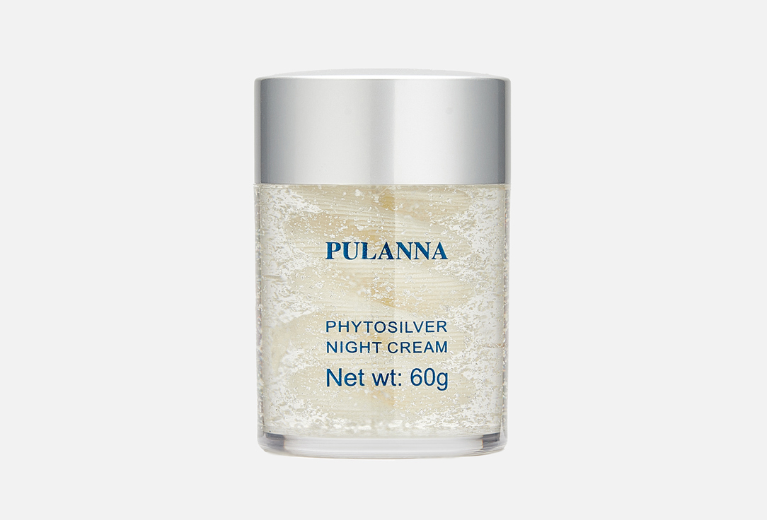 Ночной крем на основе Био-Серебра PULANNA Phytosilver 60 г увлажняющий крем на основе био серебра pulanna phytosilver moisturizing cream 60 гр
