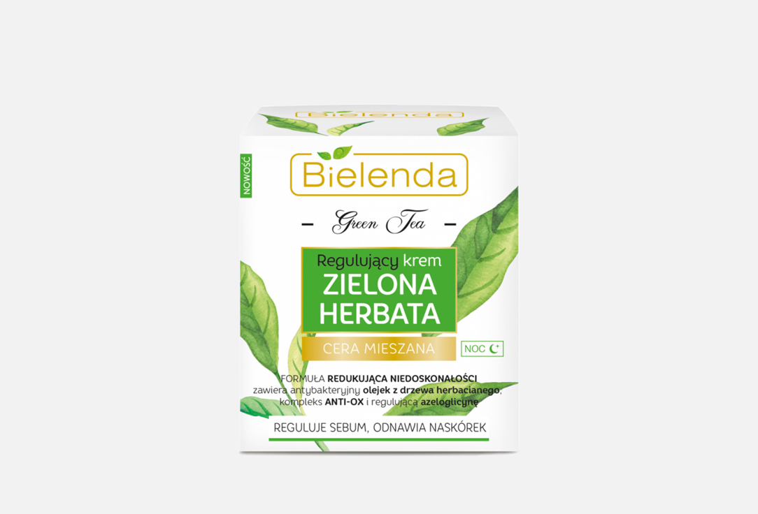 Регулирующий ночной крем для лица BIELENDA GREEN TEA 50 мл