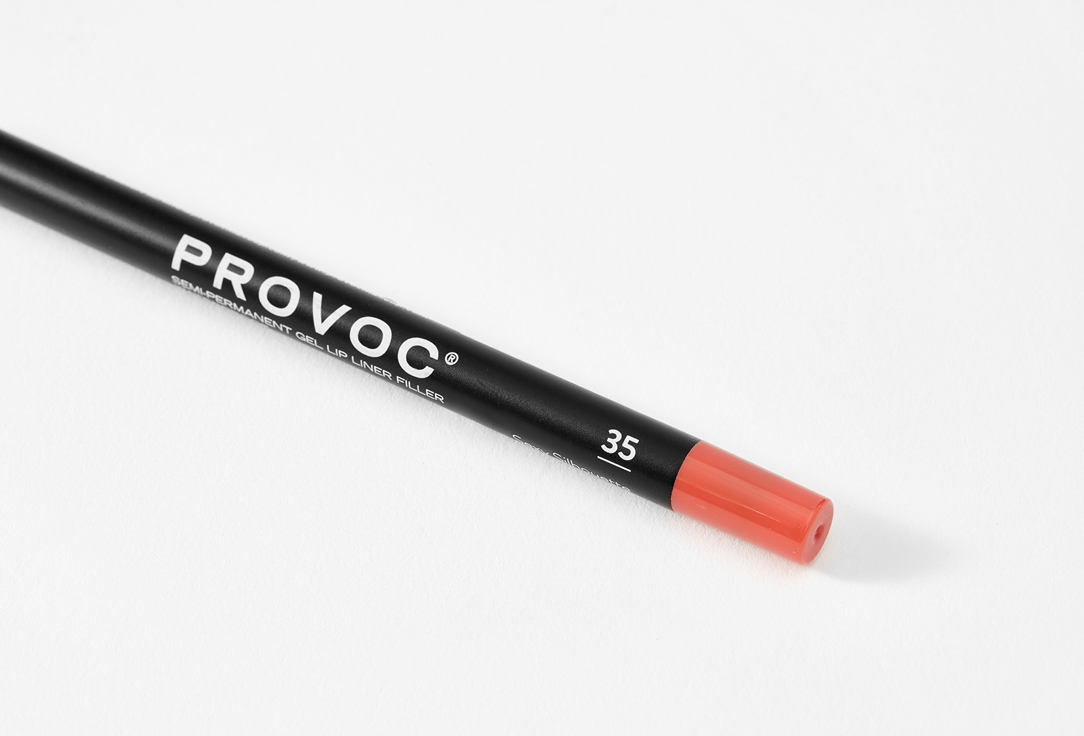 Гелевый водостойкий карандаш для губ  Provoc Semi-Permanent Gel Lip Liner Filler 35