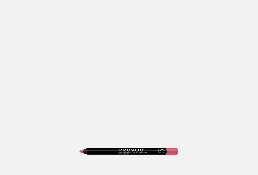 Гелевый водостойкий карандаш для губ  Provoc Semi-Permanent Gel Lip Liner Filler 204