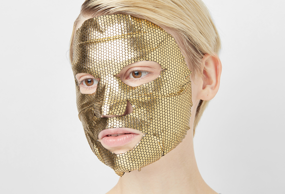 Фольгированная маска  Skinlite Черное золото 