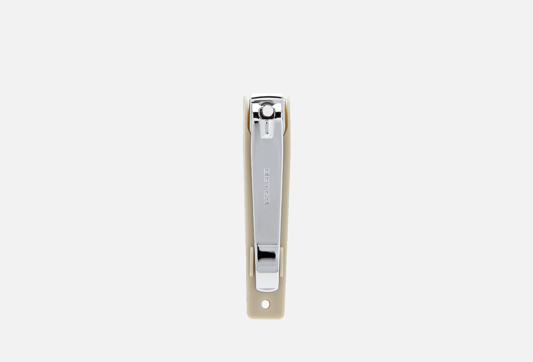Chromeplated pedicure nail clipper with catcher, straight point 