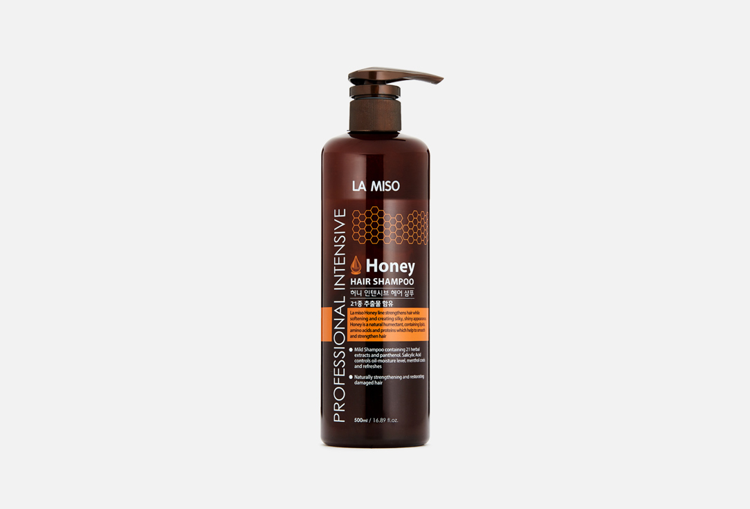 Шампунь для волос LA MISO Professional Intensive Honey 500 мл шампунь для волос la miso red ginseng shampoo с экстрактом красного женьшеня 500 мл