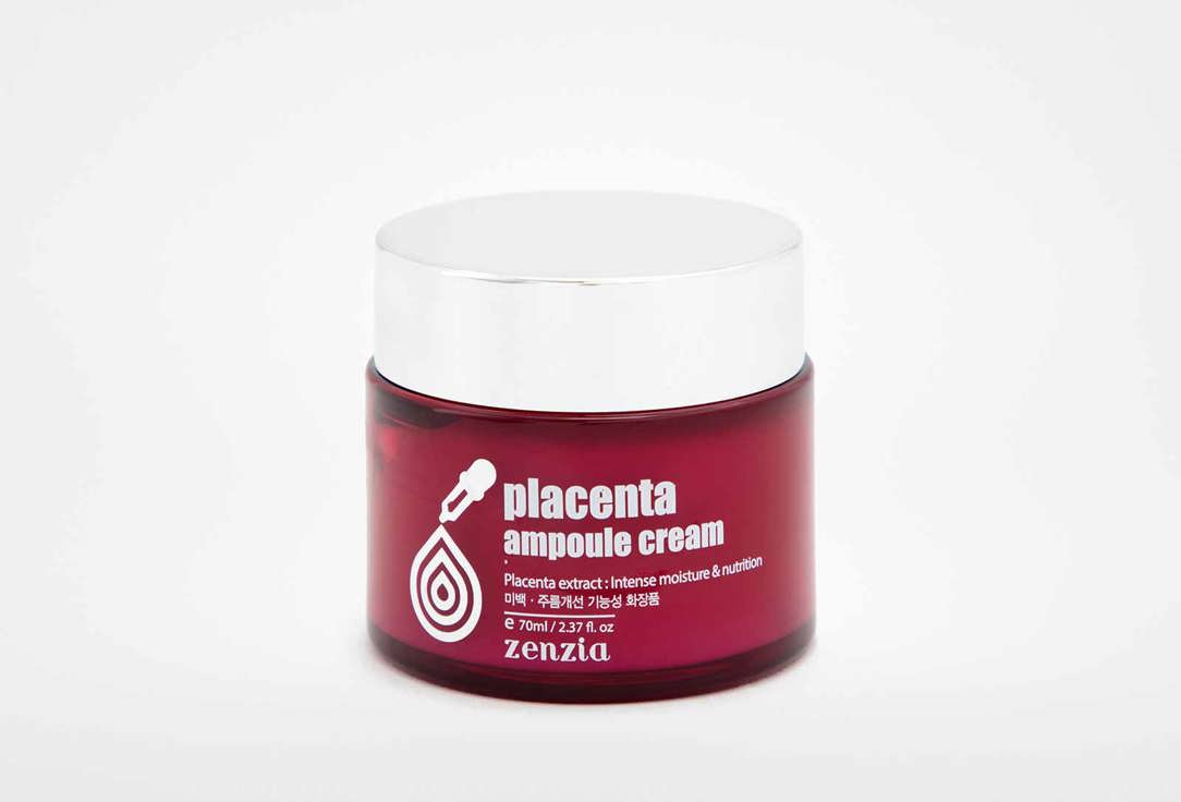Крем для лица с плацентой ZENZIA Placenta 70 мл омолаживающий крем с плацентой bonibelle placenta intense solution cream 80мл