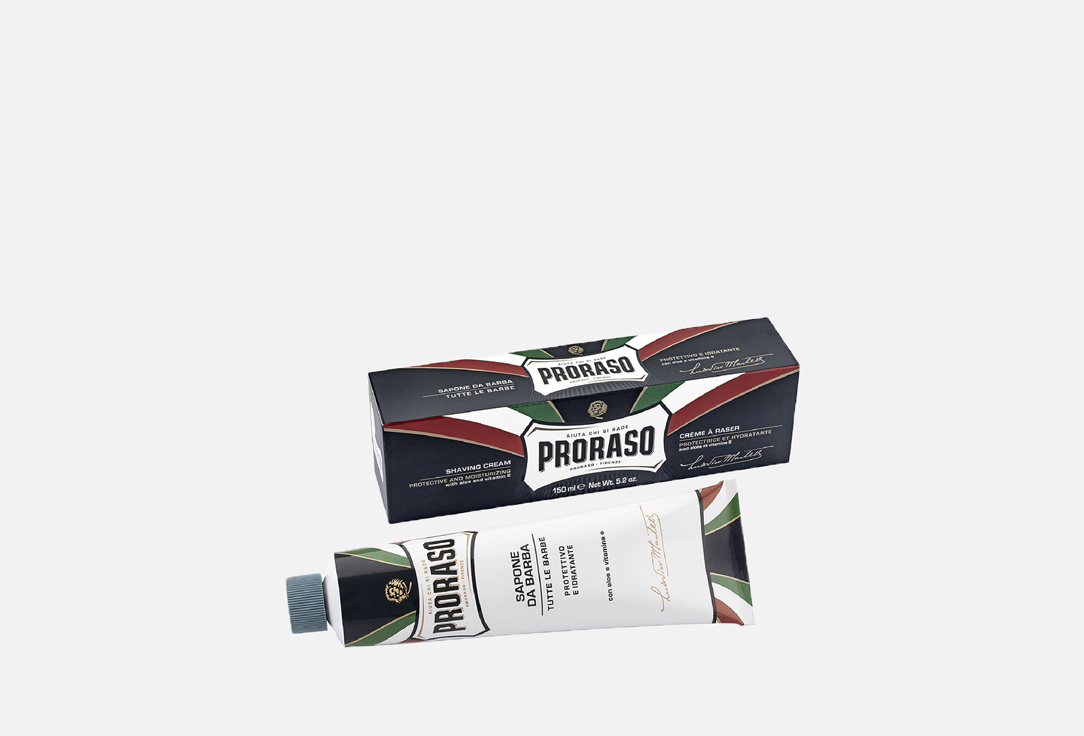 Защитный крем для бритья PRORASO Shaving Cream Protective And Moisturising 150 мл крем для бритья proraso для чувствительной кожи 150 мл