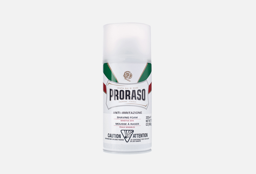 Пена для бритья PRORASO Для чувствительной кожи 300 мл чаша для бритья proraso акрил зеленый