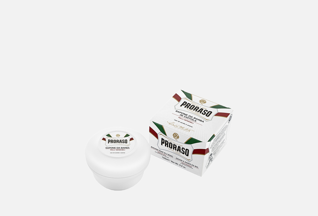 

Мыло для бритья для чувствительной кожи лица PRORASO, Shaving Soap In A Bowl Sensitive Skin 150 мл