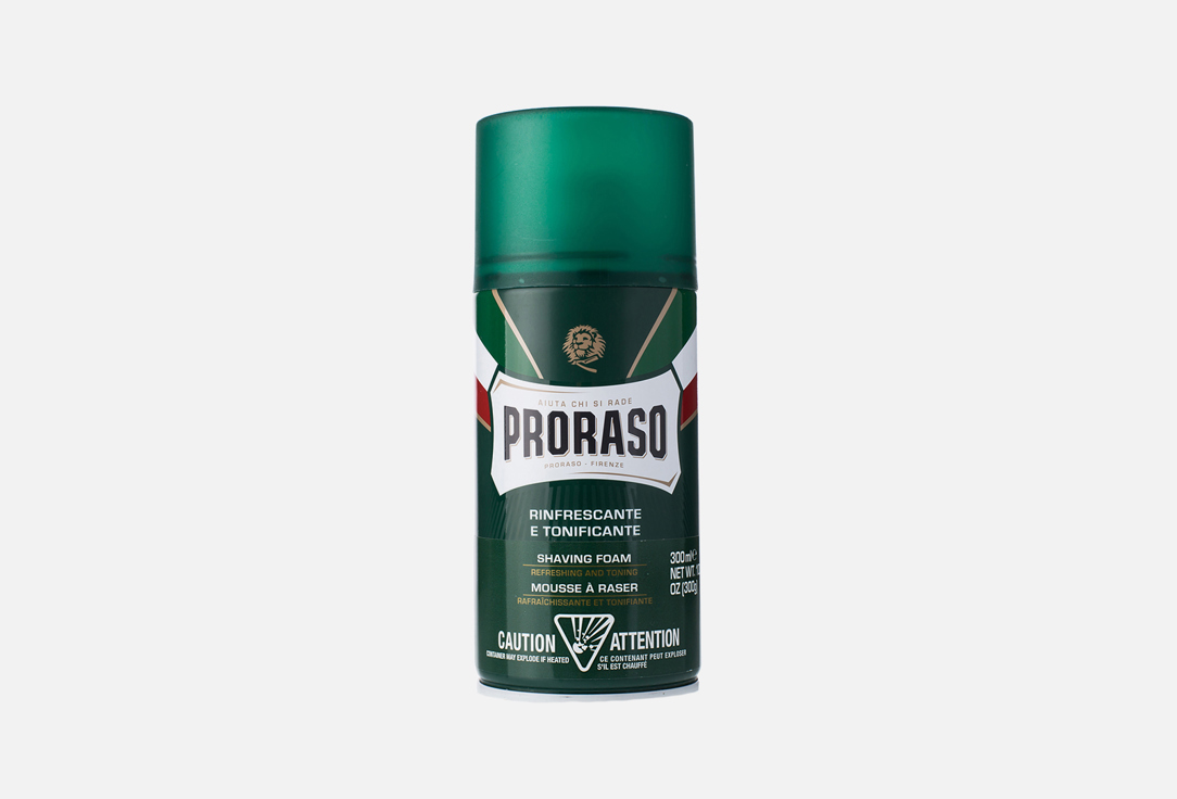 Пена для бритья PRORASO Освежающая 300 мл пена для бритья защитная с алоэ и витамином е proraso shaving foam protective 300 мл