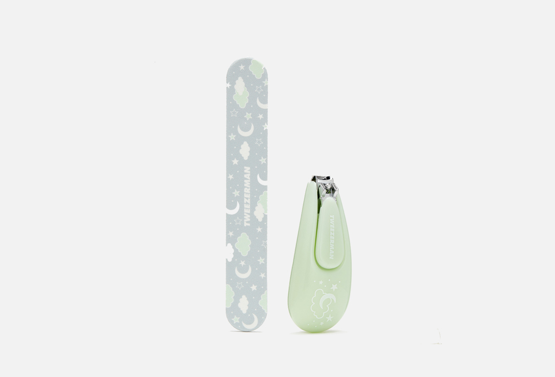 Щипчики для ногтей и пилочка для детского маникюра TWEEZERMAN BABY NAIL CLIPPER & FILE 2 шт nail clipper keychain with uae flag design