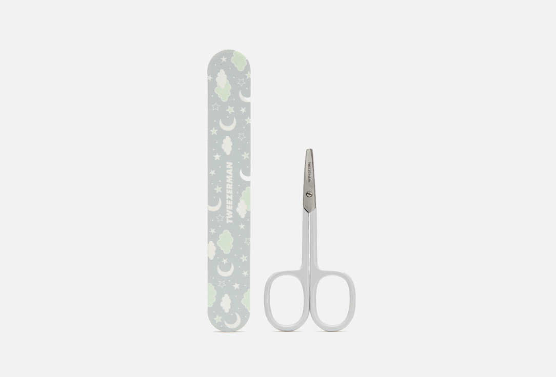 Ножницы и пилочка для детского маникюра TWEEZERMAN BABY NAIL SCISSORS & FILE 2 шт jeffenly baby nail trimmer file with light for toddlers