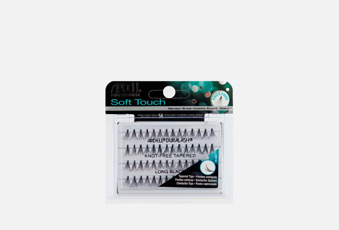 

Пучки ресниц безузелковые длинные ультра-легкие ARDELL, Черный, Soft Touch