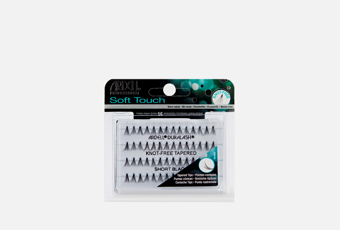 

Пучки ресниц безузелковые короткие ультра-легкие ARDELL, Черный, Soft Touch