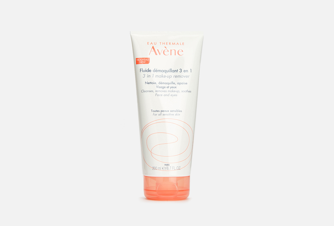 EAU THERMALE AVENE Флюид для снятия макияжа 3в1  Fluide demaquillant 