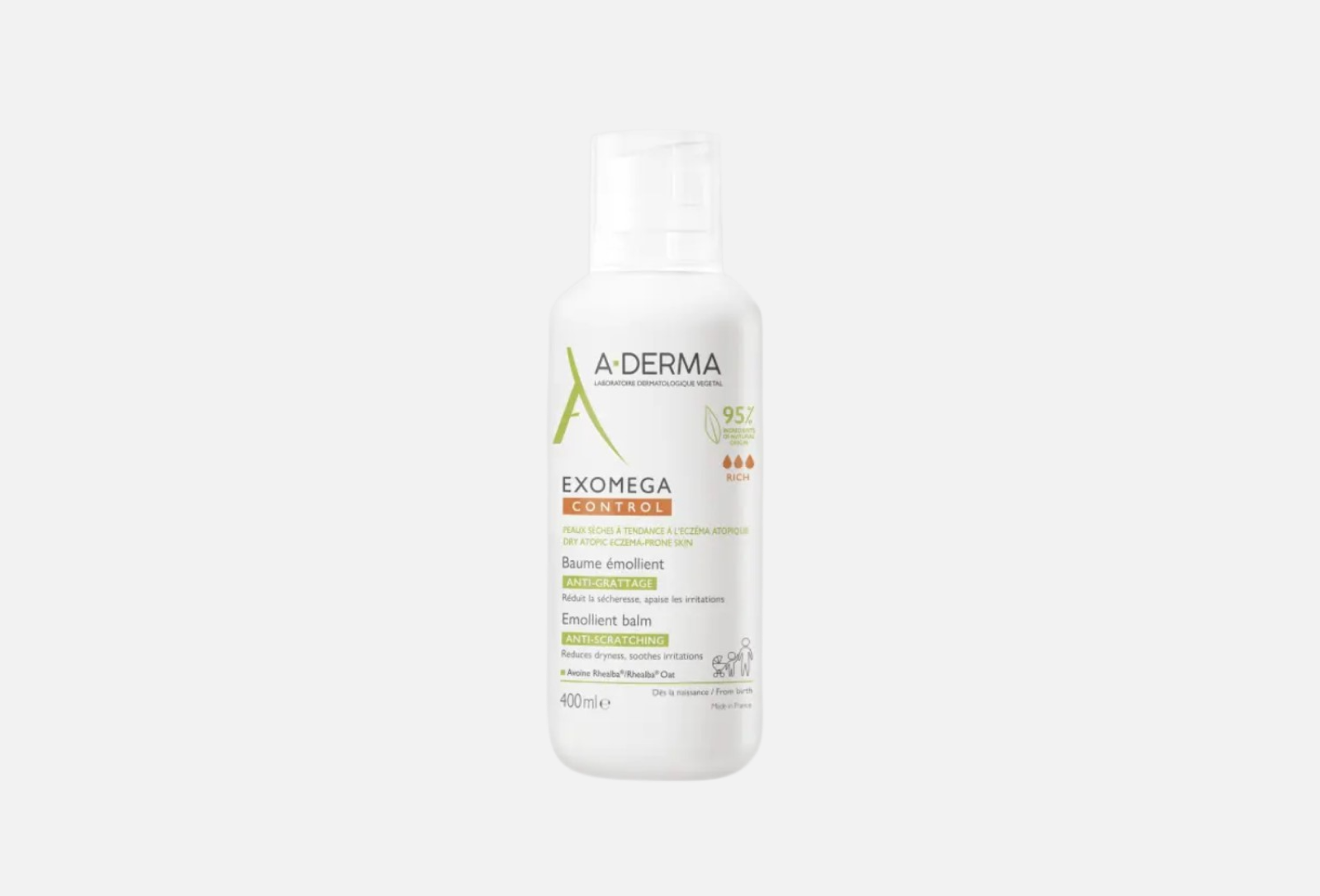 A-Derma Смягчающий бальзам для лица и тела EXOMEGA CONTROL 400 мл — купить, цена в Москве