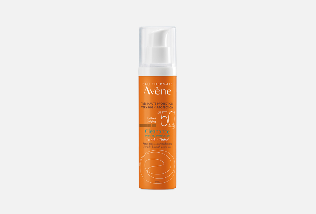 Солнцезащитный флюид для жирной кожи SPF50+  EAU THERMALE AVENE CLEANANCE Sunscreen fluid for oily skin 