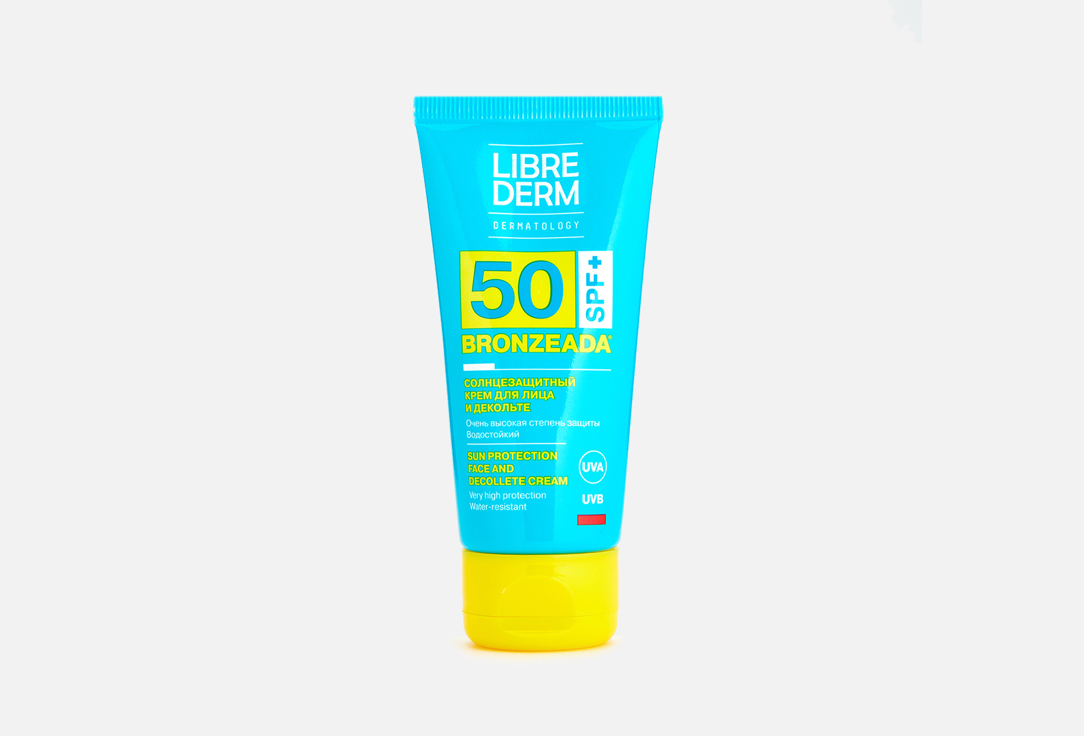 LIBREDERM Солнцезащитный крем для лица и зоны декольте SPF50+ Bronzeada