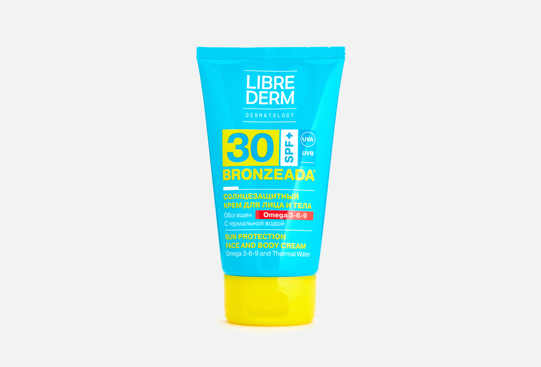 Изображение товара Солнцезащитный крем с Омега 3-6-9 и термальной водой SPF30+ LIBREDERM Bronzeada
