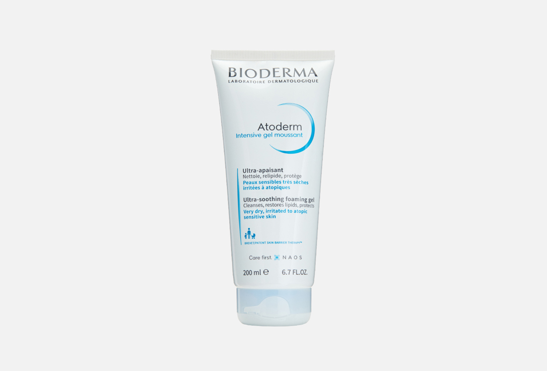 Очищающий мусс для очень сухой, атопичной, чувствительной кожи Bioderma Atoderm Intensive Ultra-rich Foaming Gel 
