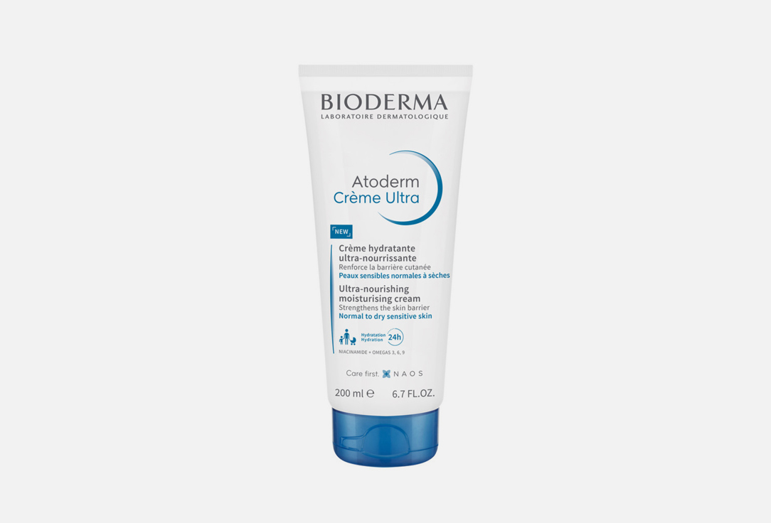 Крем для сухой чувствительной кожи BIODERMA Atoderm 200 мл bioderma atoderm мыло 150 г