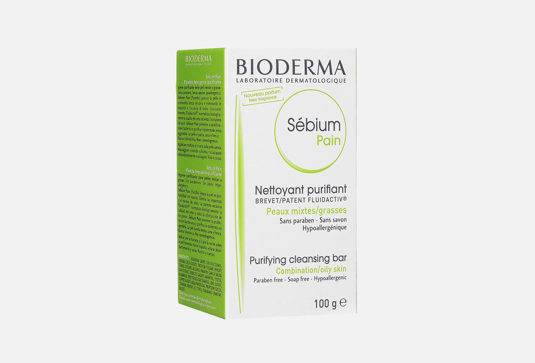Мыло для лица BIODERMA Sebium 100 г мыло твердое для умывания bioderma мыло очищающее для жирной и комбинированной кожи лица и тела sebium