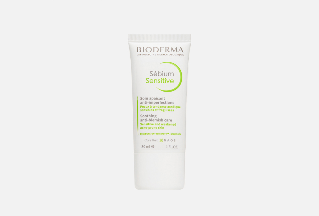 Крем для лица BIODERMA Sebium Sensitive 30 мл крем для проблемной кожи лица увлажняющий и успокаивающий sensitive sebium bioderma биодерма 30мл